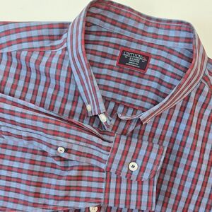 UNTUCKit Ravello WF Plaid Button Down Shirt Men’s XL Blue Red Wrinkle Free‎